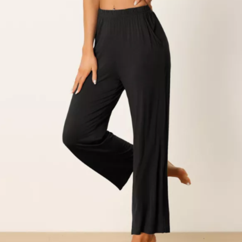 Black Unisex Cotton Full Length Pants (Available in Big Size & Tall)